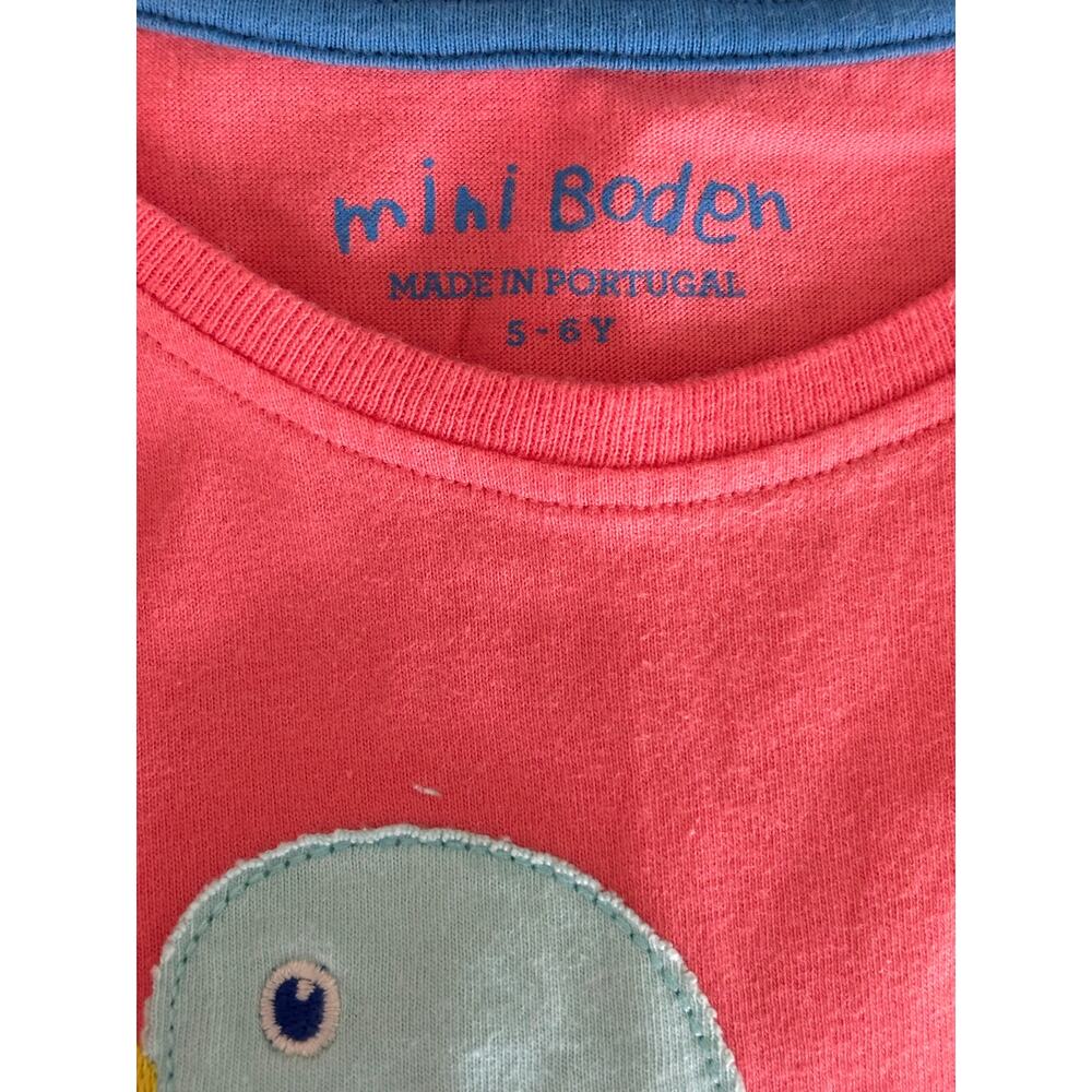 Mini Boden Appliqué Blue Bird Size 5/6 EUC - Picture 3 of 4